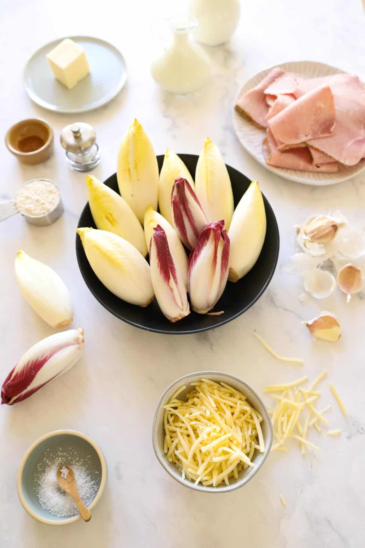 Ingredients laid out on a counter