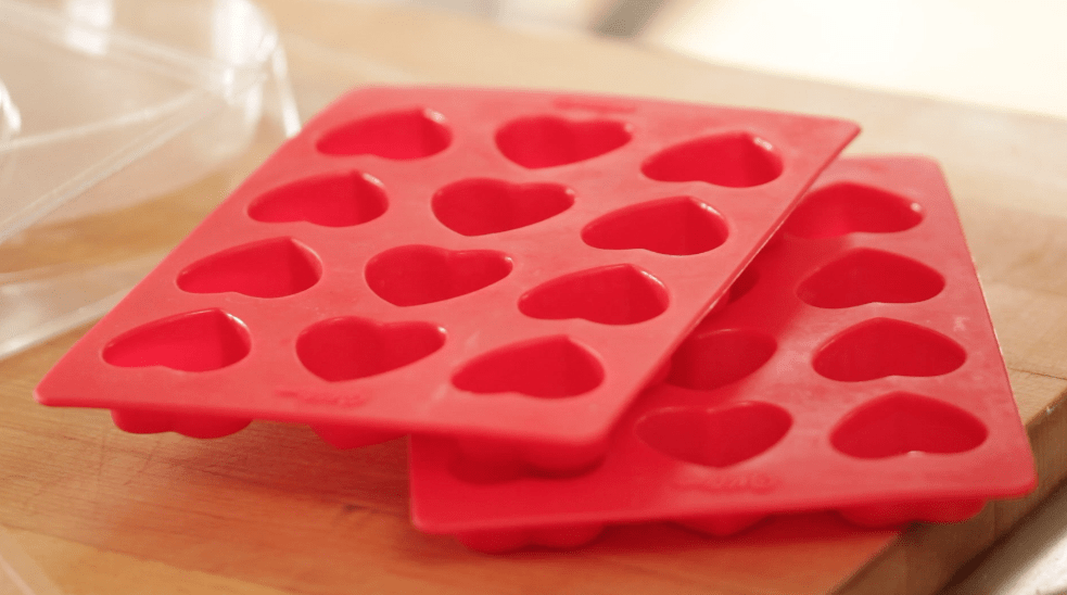 Valentine's Day Ice Cube Tray Shadow Box - Organized Clutter