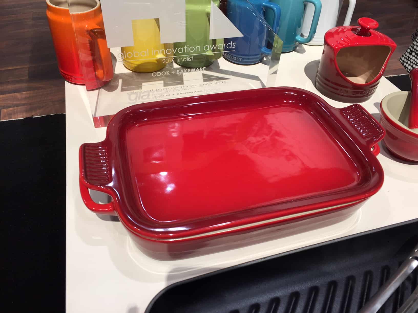 Platter with its lid on top