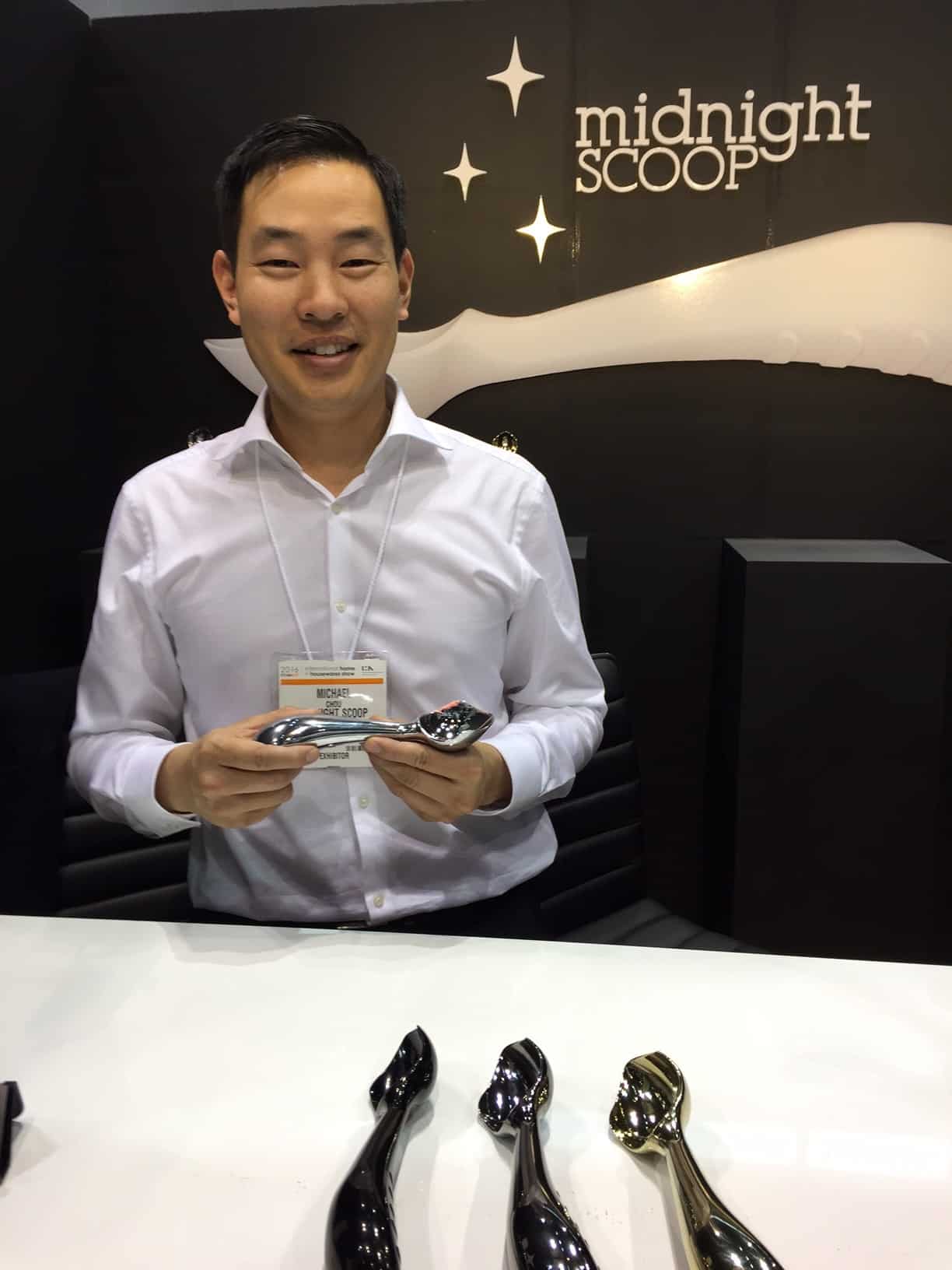 Michael Chou with his Midnight Scoop