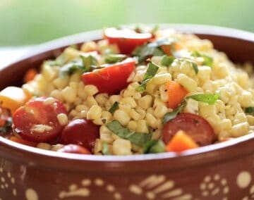 Easy Corn Salad Recipe Great for Summer Entertaining or Potlucks!