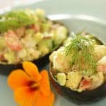 Avocado Shrimp Cup Recipe on plate