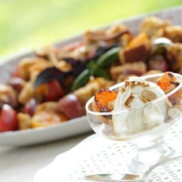 Grilled Panzanella Salad with Apricot Sunades