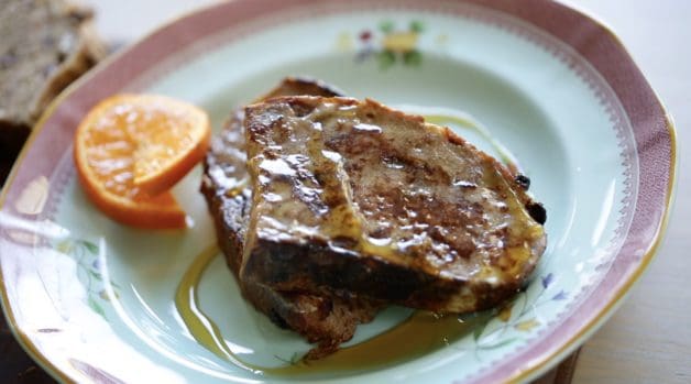 No Knead Cinnamon Bread turned into French toast