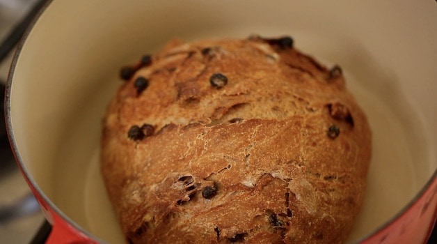 Easy Dutch Oven Cinnamon Raisin Bread - One Hundred Dollars a Month