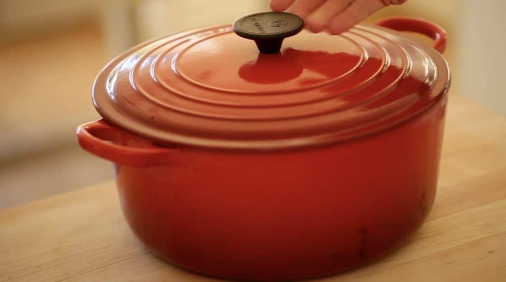 Le Creuset Dutch Oven in Red