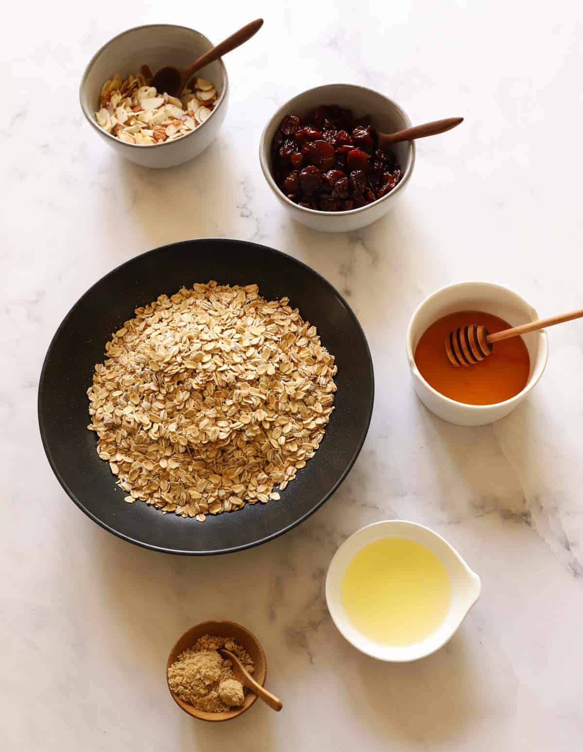 Ingredients laid out on a counter