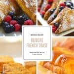 Process shots of Brioche French Toast