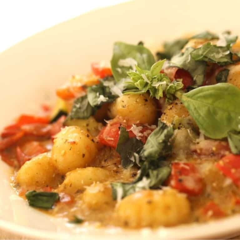 Gnocchi with Vegetables and Pesto