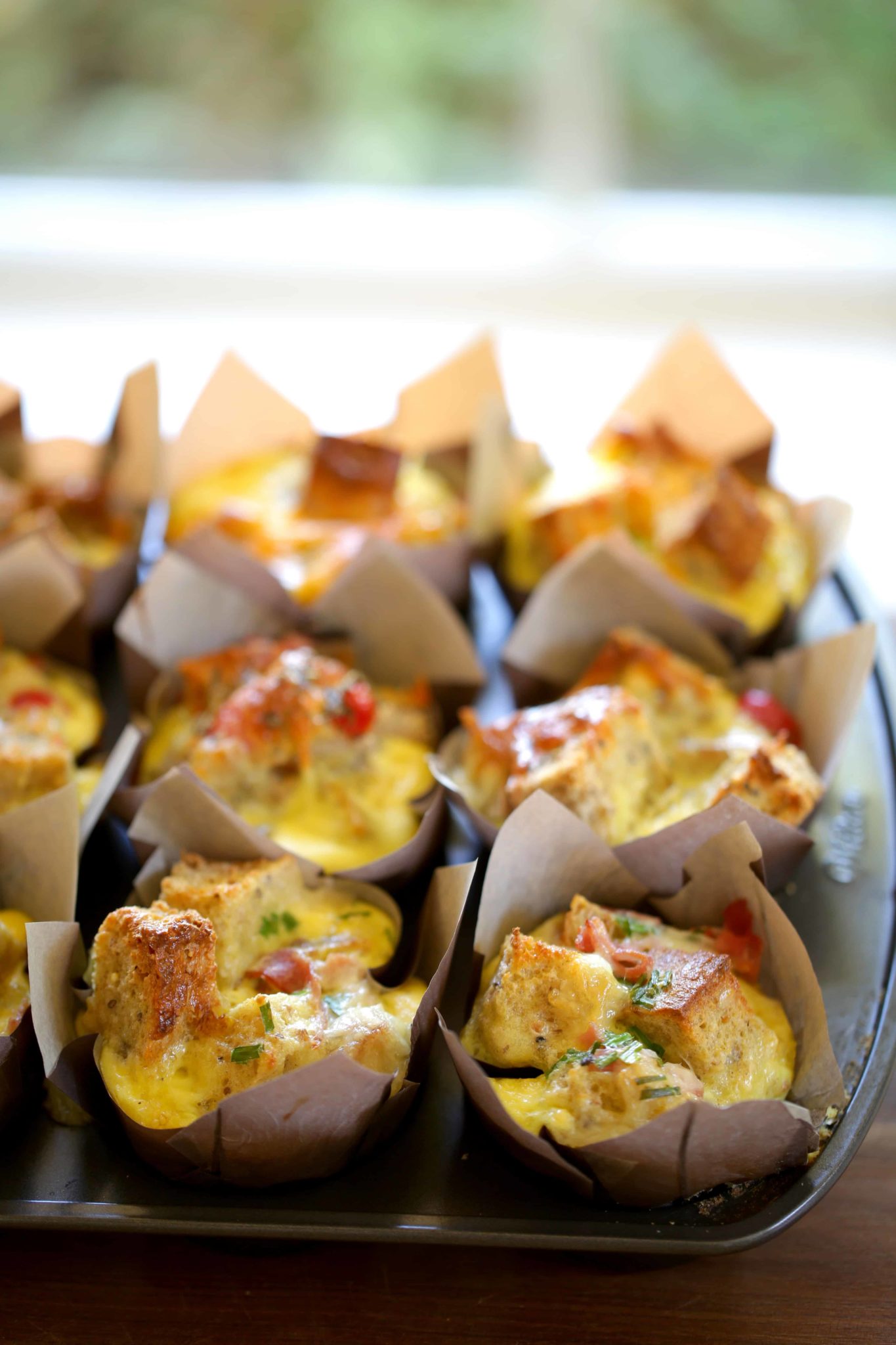 How to Cook Runny Eggs in a Mini Muffin Pan - The BakerMama