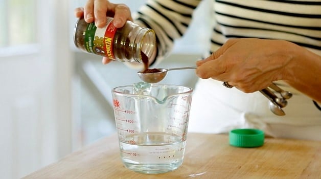 Adding wet ingredients for Cappuccino Muffin