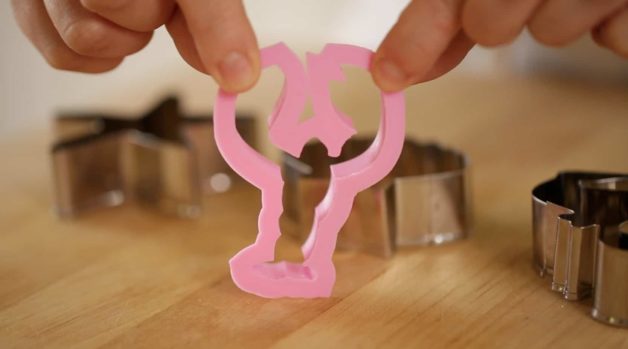 Pink Lobster Cookie cutter for a Bouchée à la Reine with Lobster Recipe
