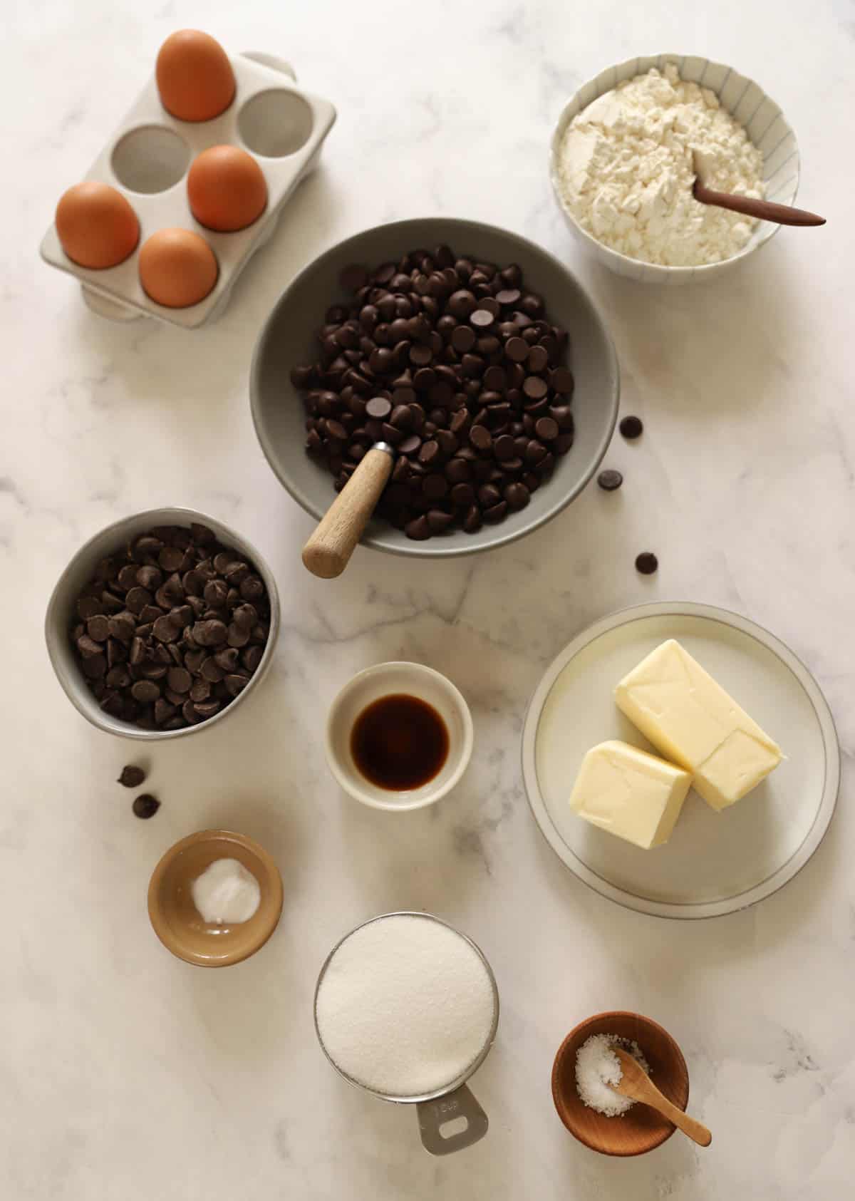 Ingredients laid out on a counter