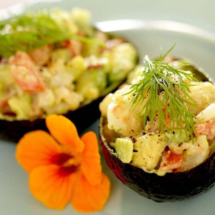 Avocado Shrimp Cup Salad