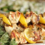 Pinterest Image of Grilled Chicken Brochettes
