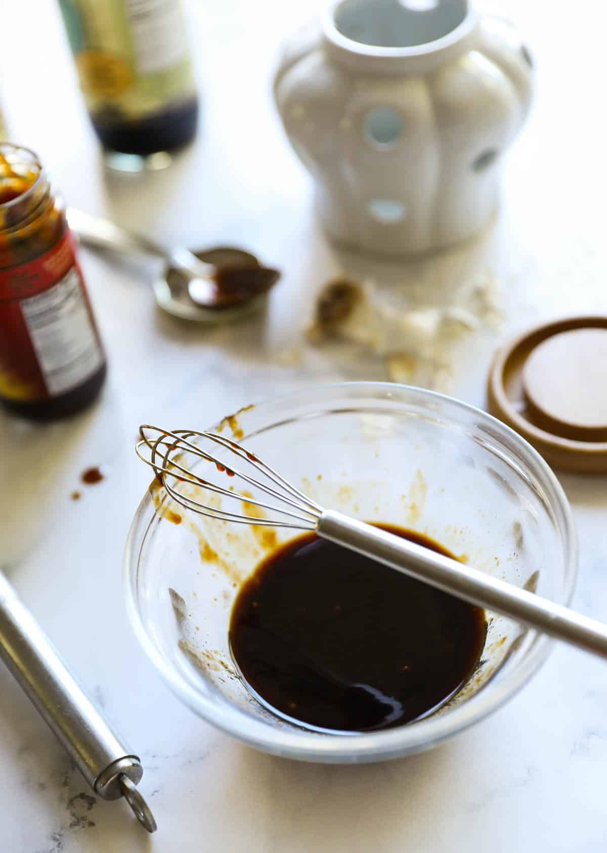 Making Stir Fry Sauce for Cashew Chicken