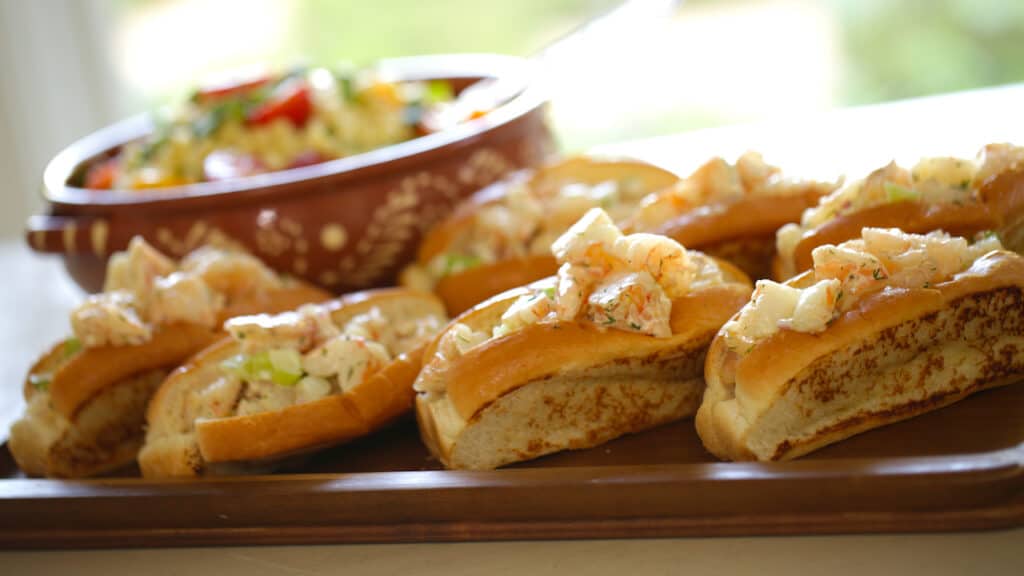 Shrimp Salad Rolls - Summer Shrimp Salad on Brioche Rolls