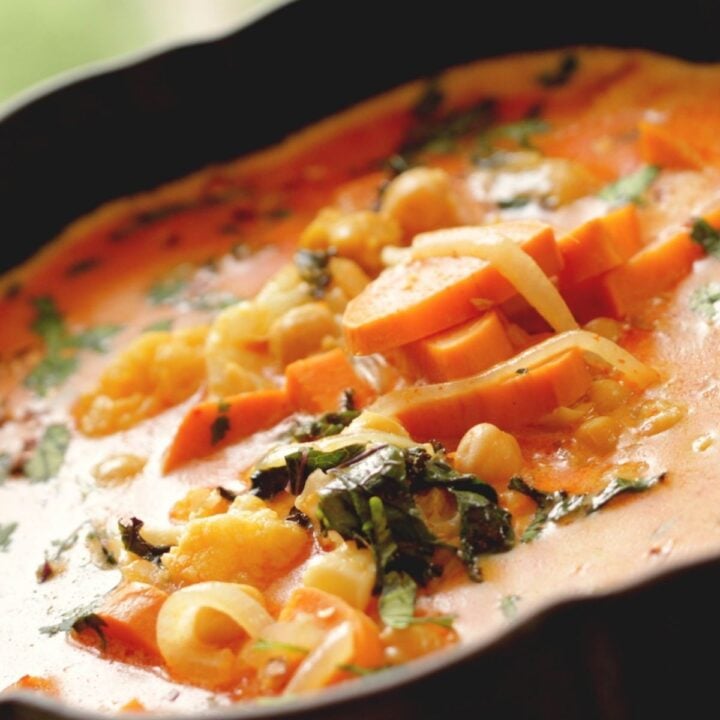 Thai Curry in a pumpkin pot