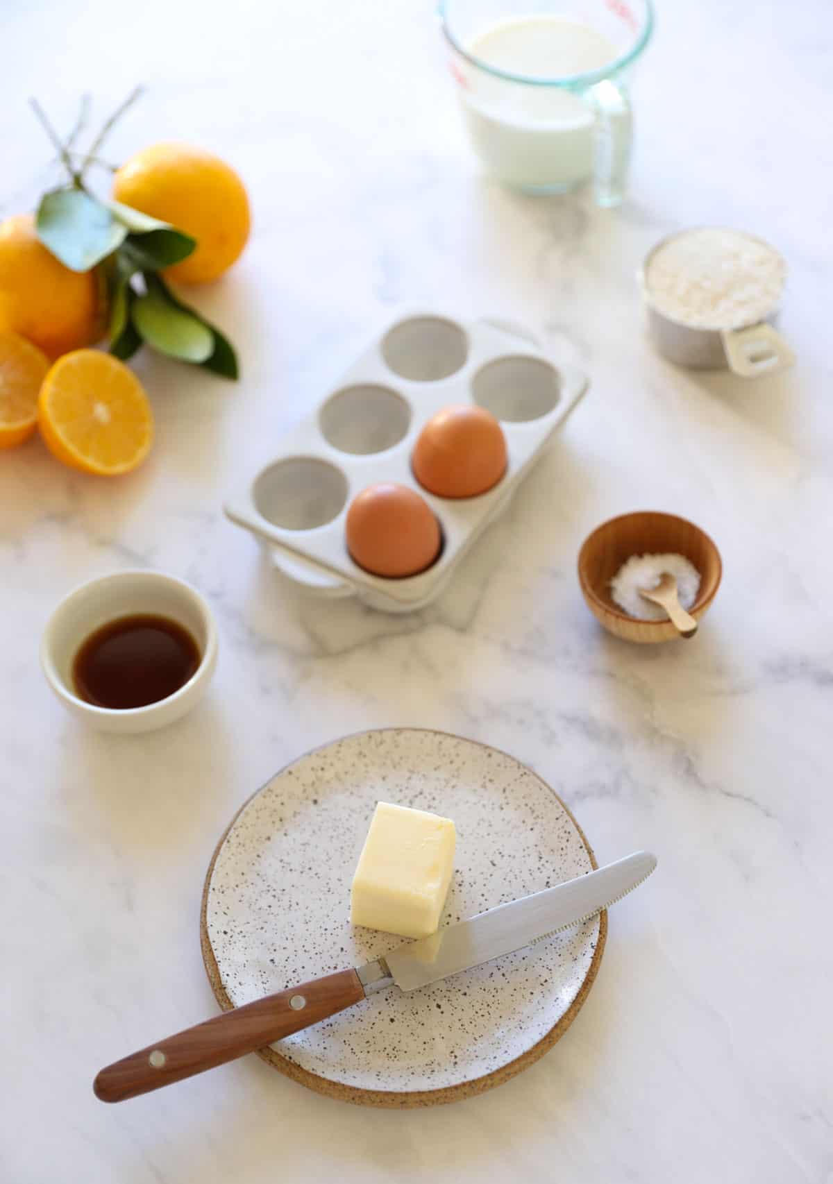 Ingrediebnts laid out on a counter