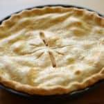 Overhead shot of the best apple pie recipe