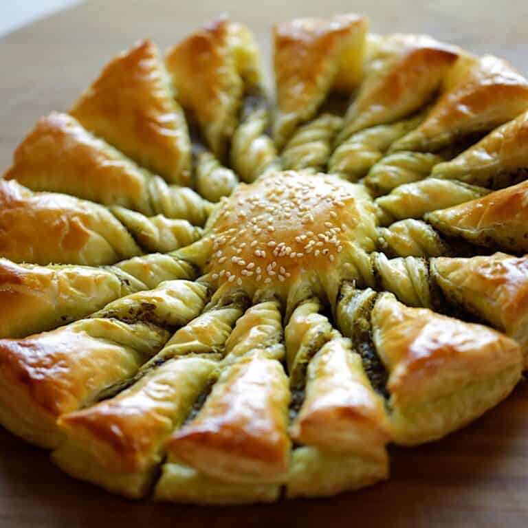 Tarte Au Soleil with Pesto