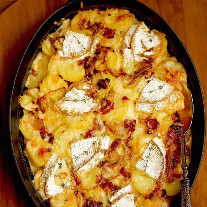 Tartiflette Recipe in a Gratin Dish