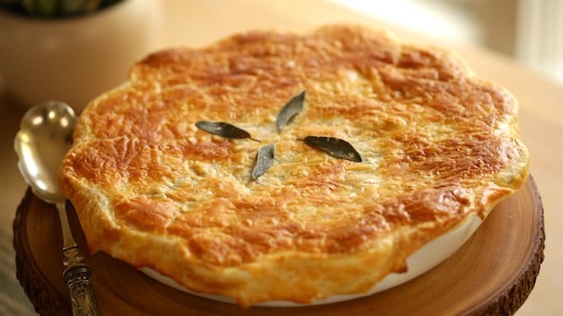 Freshly Baked Vegetarian Pot Pie