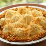Coconut Cream Pie on a Pink Cake STand