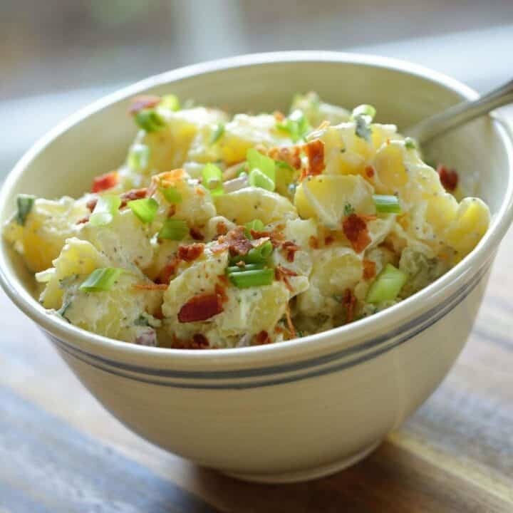 Traditional Potato Salad Recipe with Bacon | Entertaining with Beth