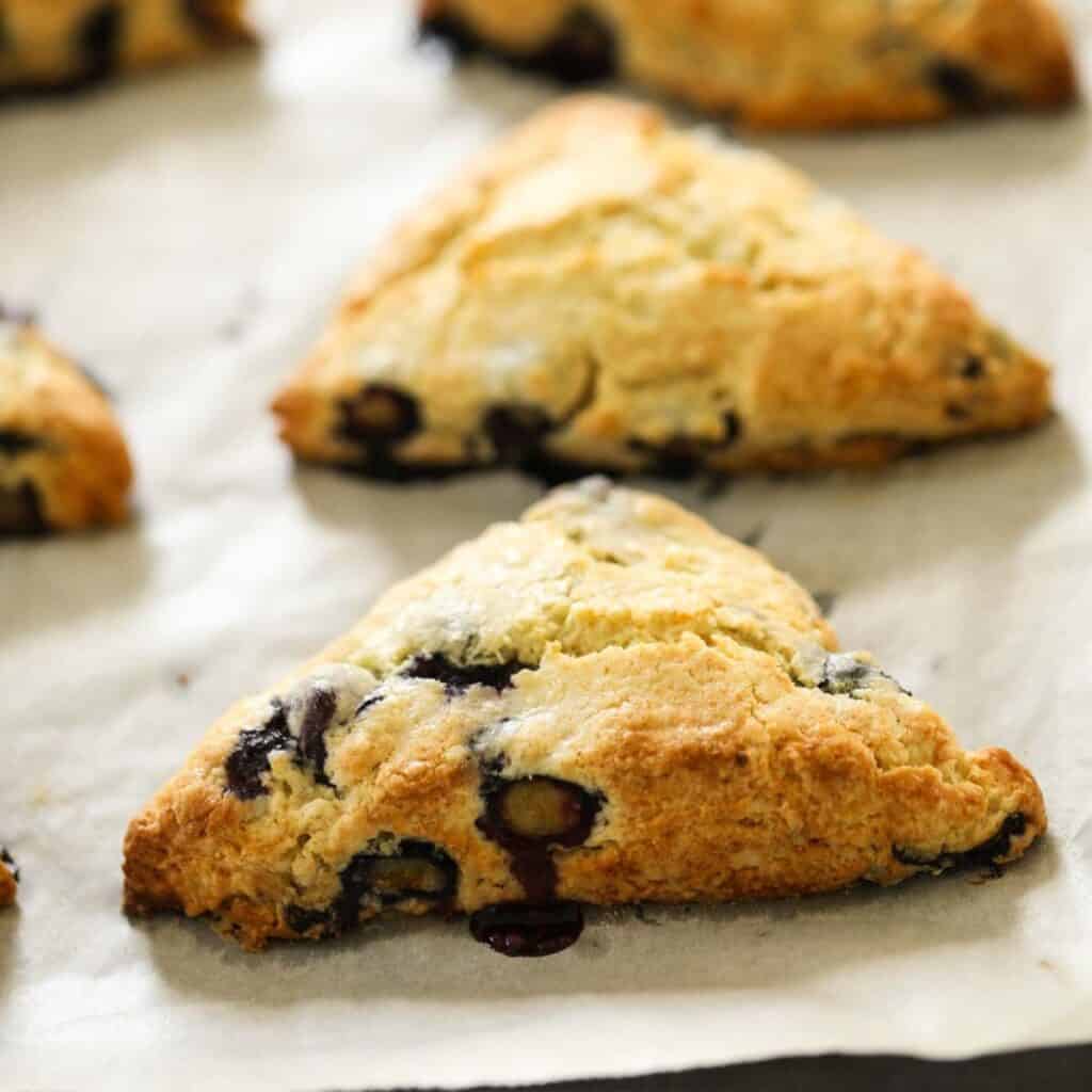 Blueberry Lemon Scones Cooling