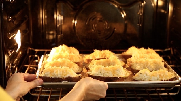 Reheating twice-baked potatoes