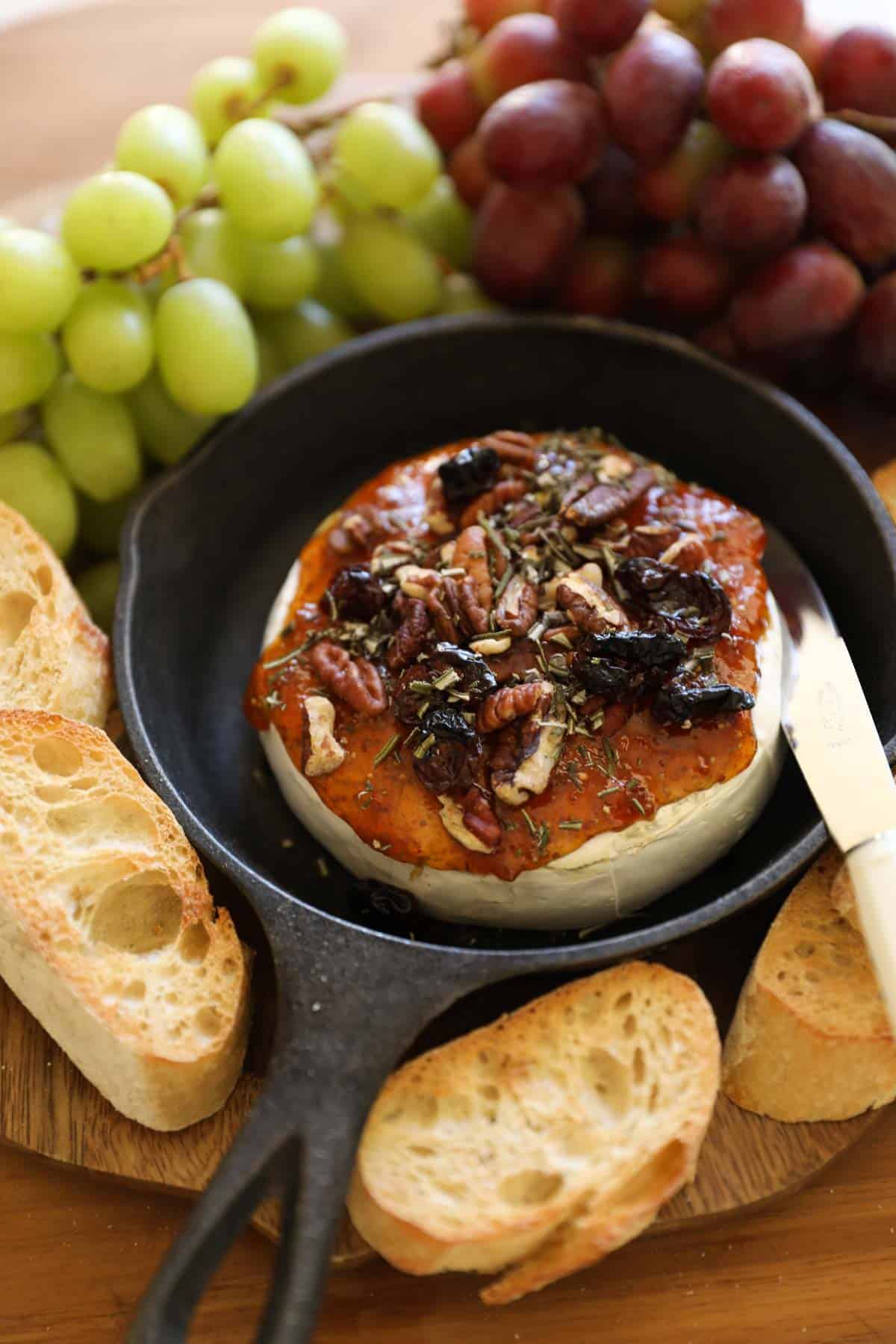 Baked Brie with Fig Jam - Entertaining with Beth