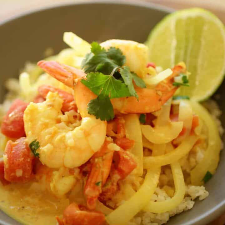 Shrimp Curry Recipe with Cauliflower rice