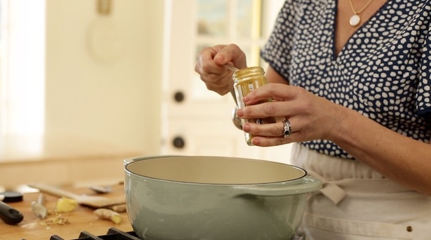 Adding Curry Powder to a pot