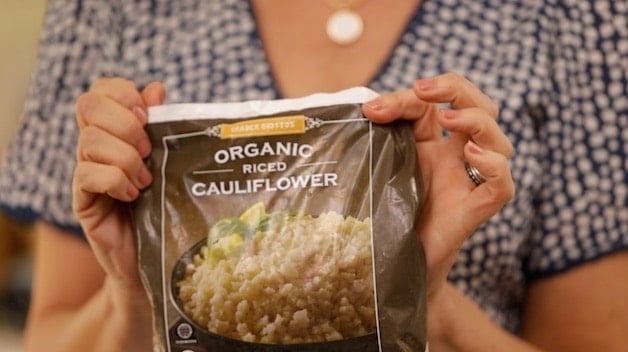 Frozen Cauliflower Rice in a bag from Trader Joe's