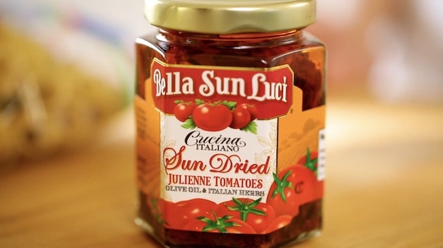 Jar of sun-dried tomatoes