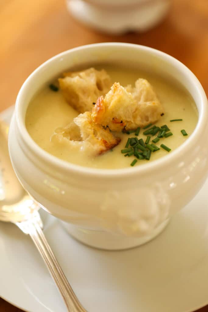 Leek and Potato Soup (No Cream) - Entertaining with Beth