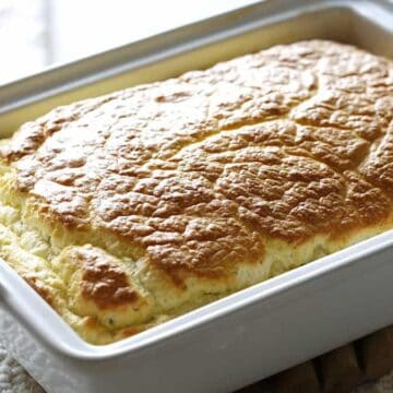 Baked Egg Souffle Casserole in one dish