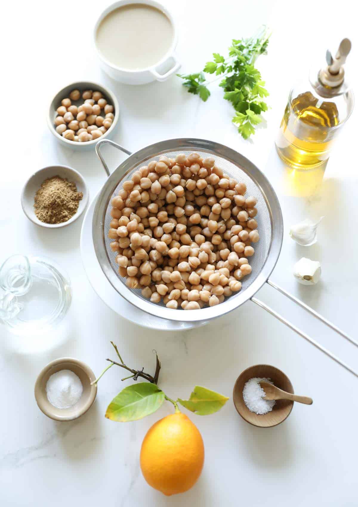 Ingredients laid out on a counter