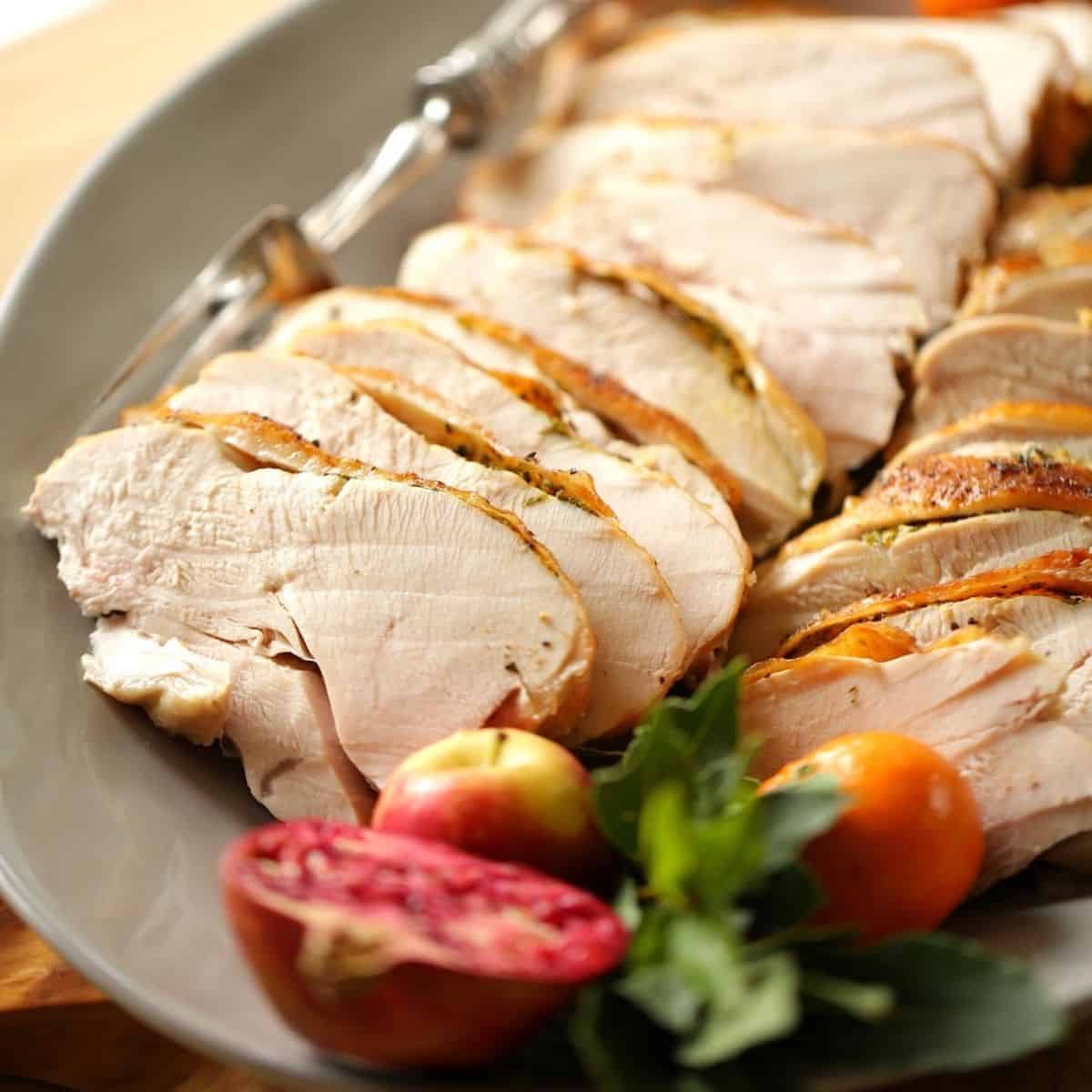 Roasted Turkey Breast with Thyme Citrus Butter