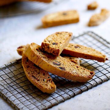 Biscotti on a Cooling Rack