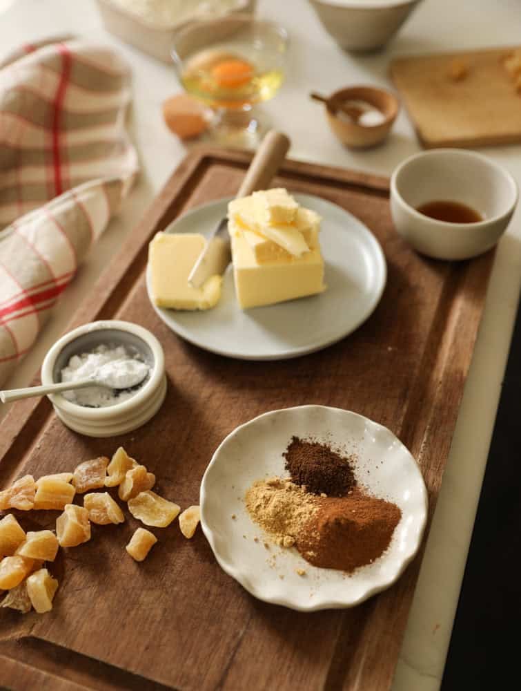 ingredients set out on a counter.