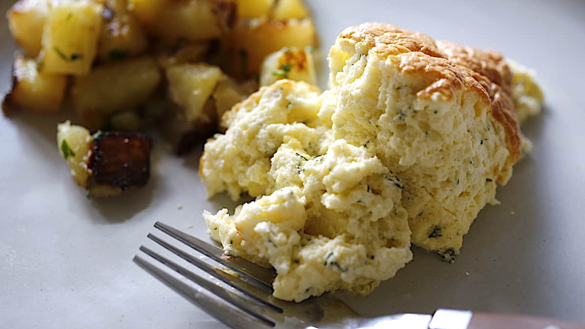 Egg Bake Souffle with Homefries