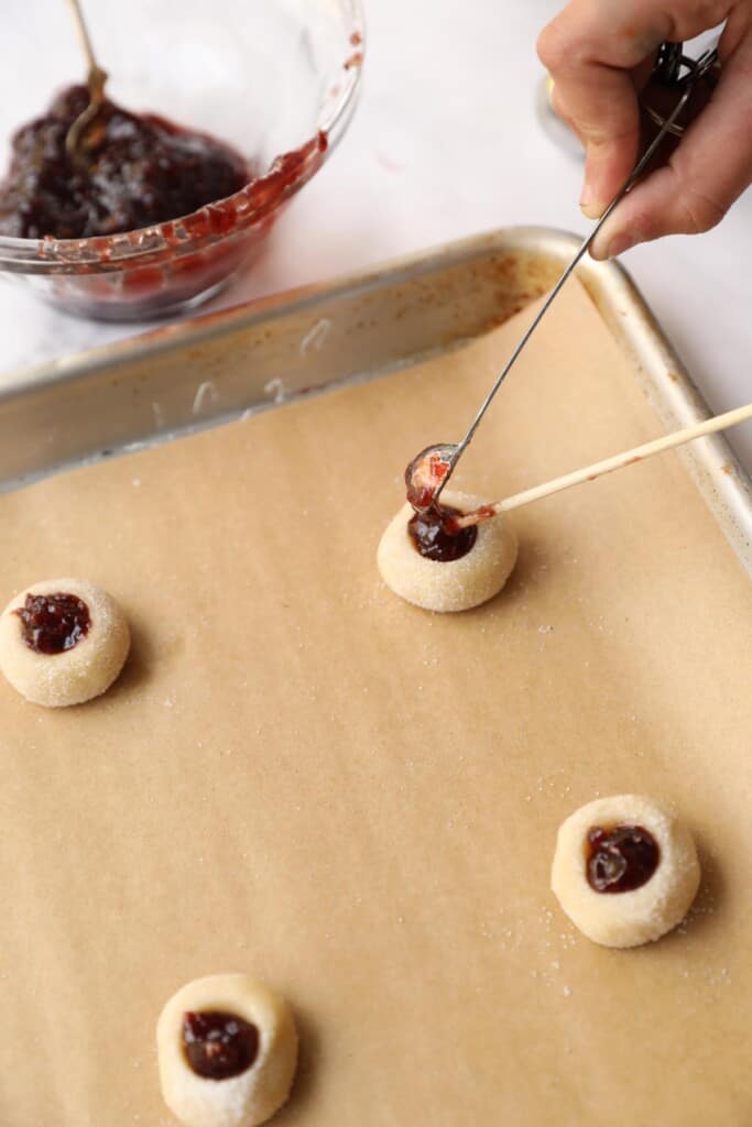 Raspberry Almond Thumbprint Cookies Entertaining with Beth
