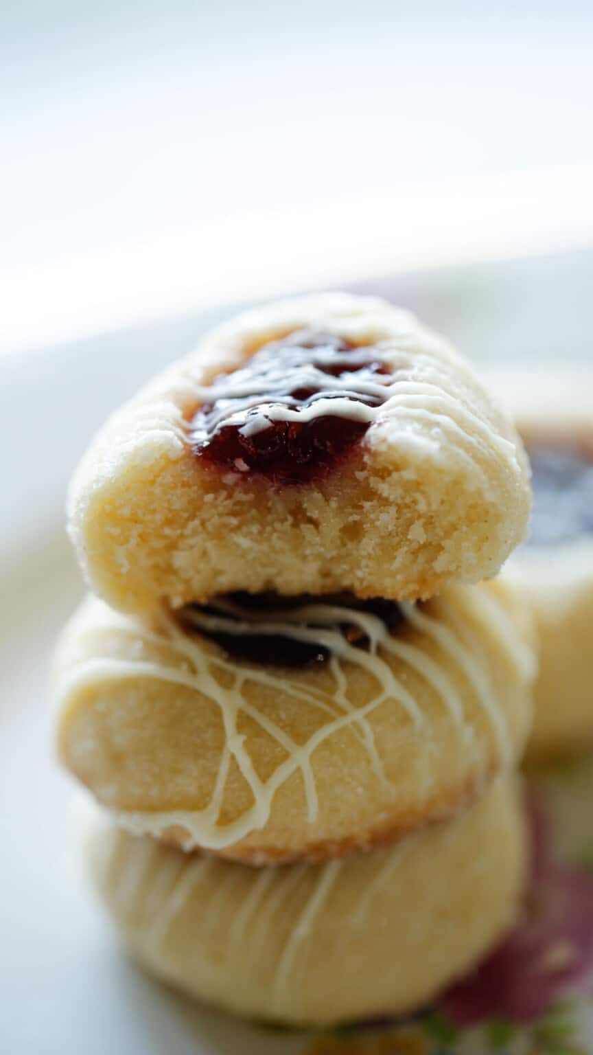 Raspberry Almond Thumbprint Cookies Entertaining with Beth