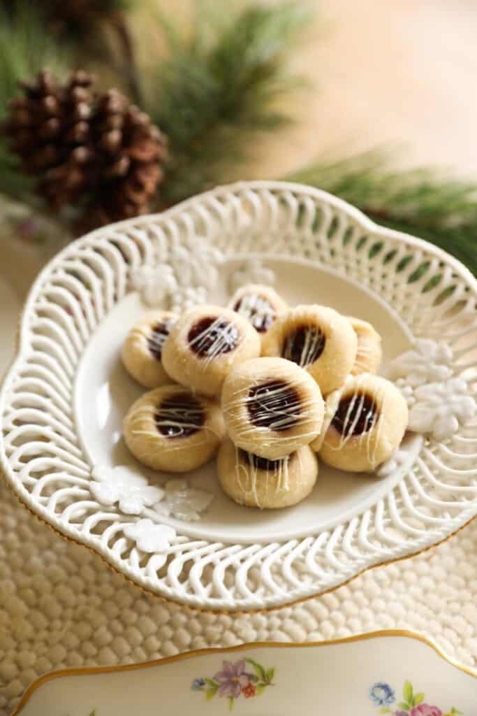 Raspberry Almond Thumbprint Cookies Entertaining with Beth