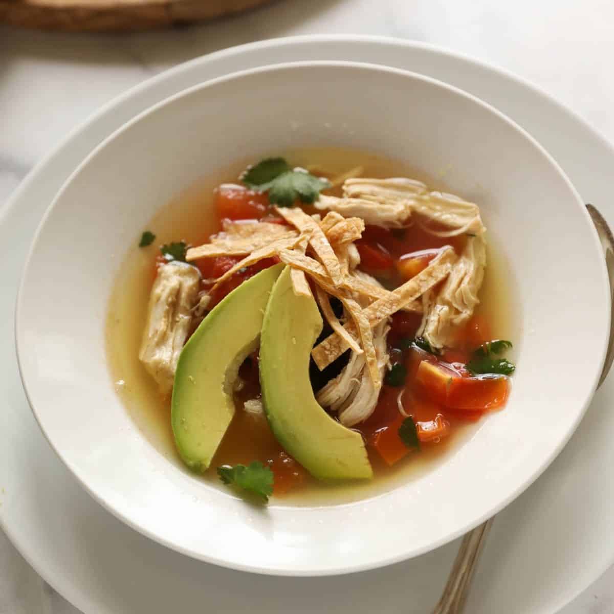 Simple Chicken Tortilla Soup Recipe