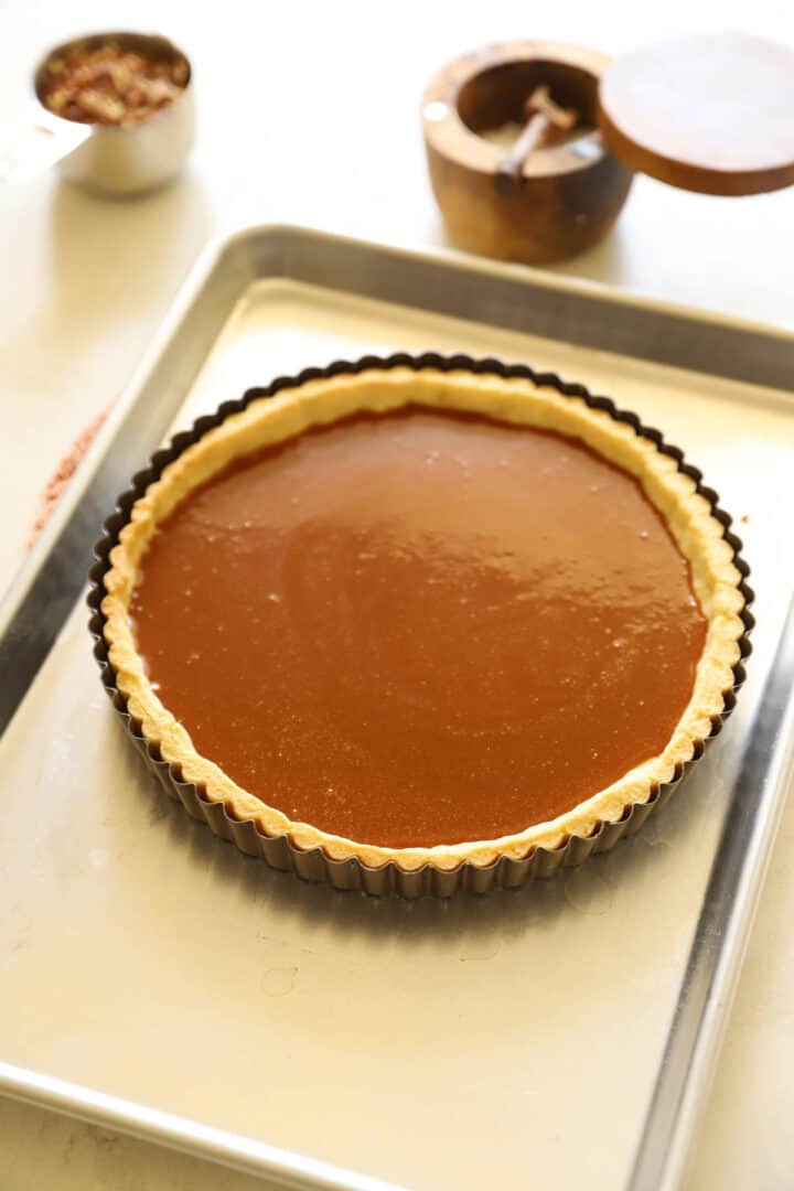 Salted Chocolate Caramel Tart Entertaining with Beth