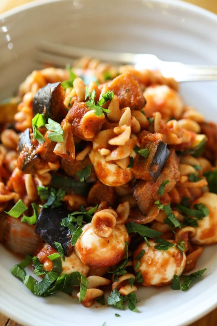 Roasted Vegetable Pasta - Entertaining with Beth