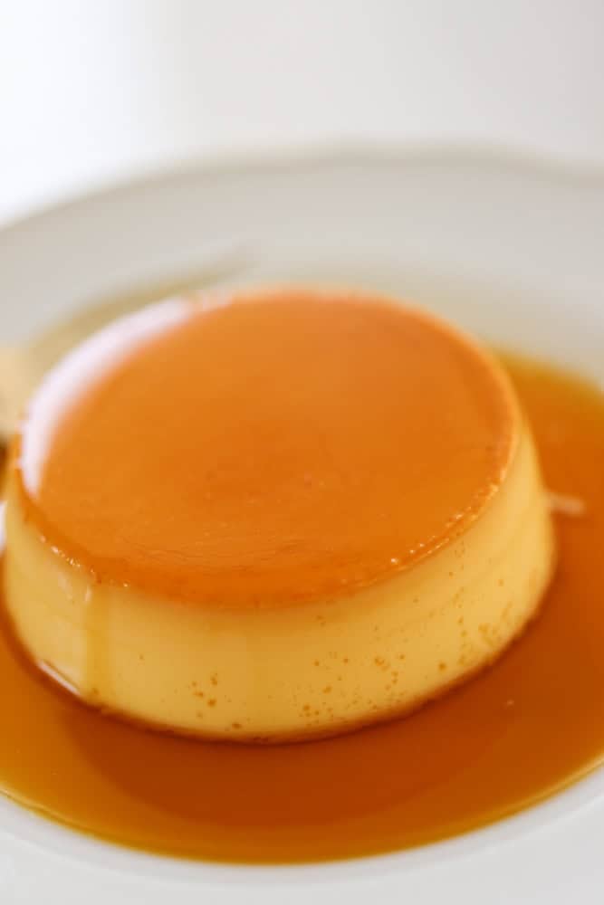 An overbaked custard